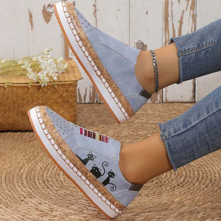 Levoire | Chaussures Avec Imprimé De Chats