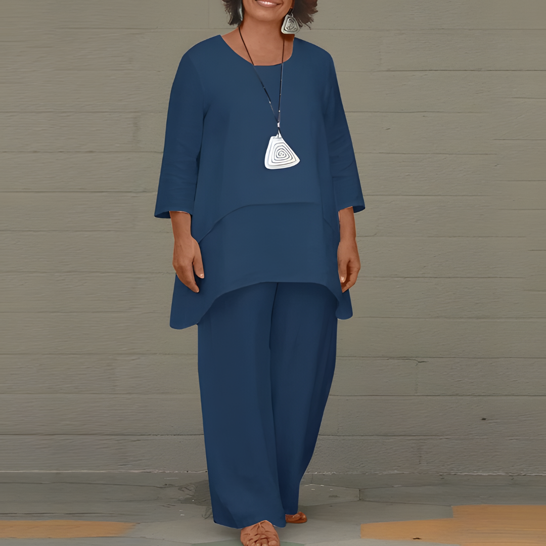 Levoire | Ensemble deux pièces luxueux Bleu