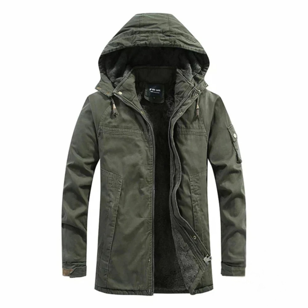 Levoire | Veste D'Extérieur Chaude Avec Doublure En Polaire Vert