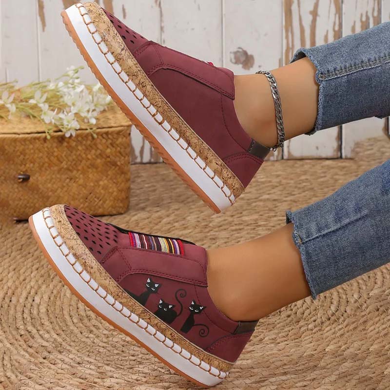 Levoire | Chaussures Avec Imprimé De Chats