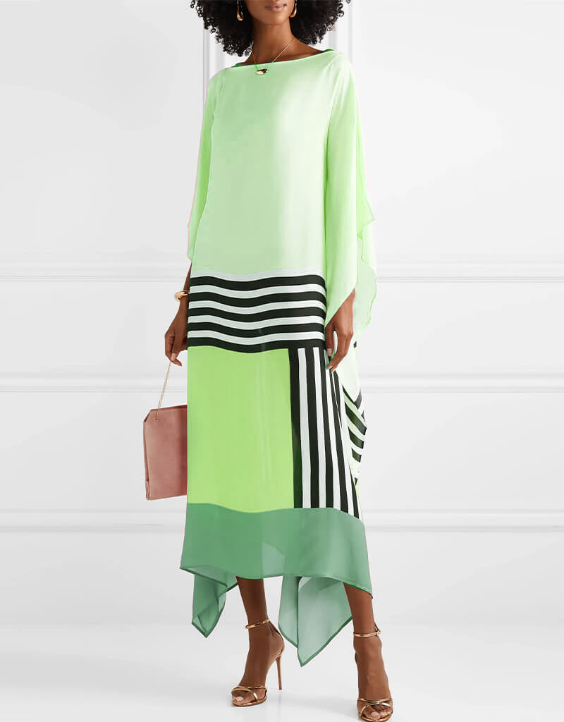 Levoire | Robe à rayures pour femmes Vert