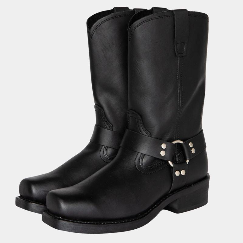 Levoire | Cowboy Original Bottes En Cuir Avec Un Look De Récolte De Raisins