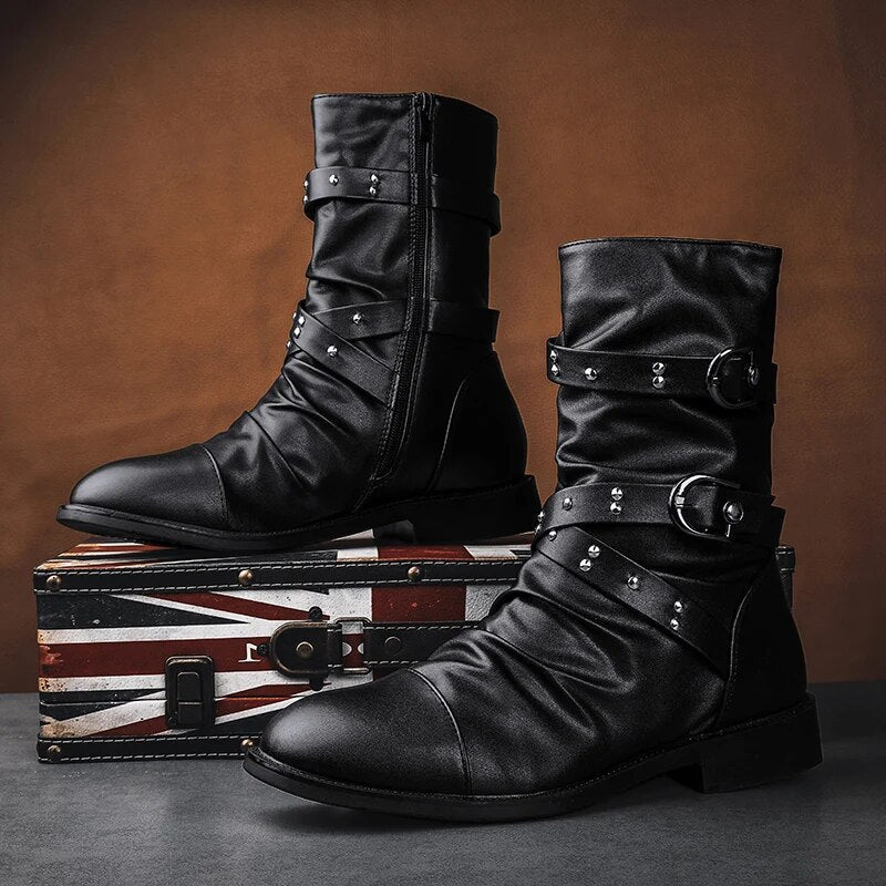 Levoire | Bottes en cuir vintage
