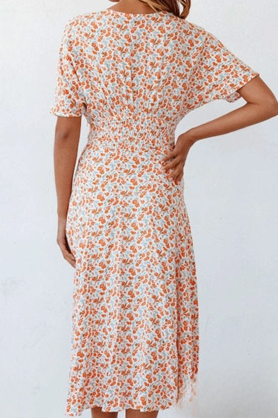 Levoire | Robes trapèze à col en V fendu et imprimé Fashion Street