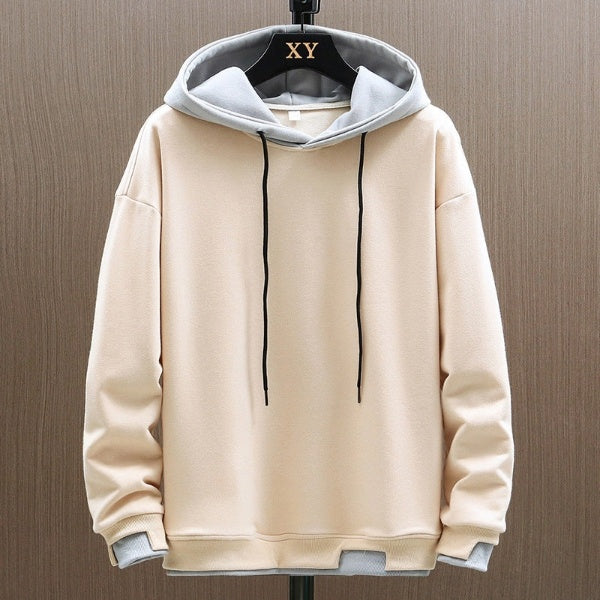 Levoire | Sweat À Capuche Bicolore Pour Hommes Avec Coupe Confortable Marron clair