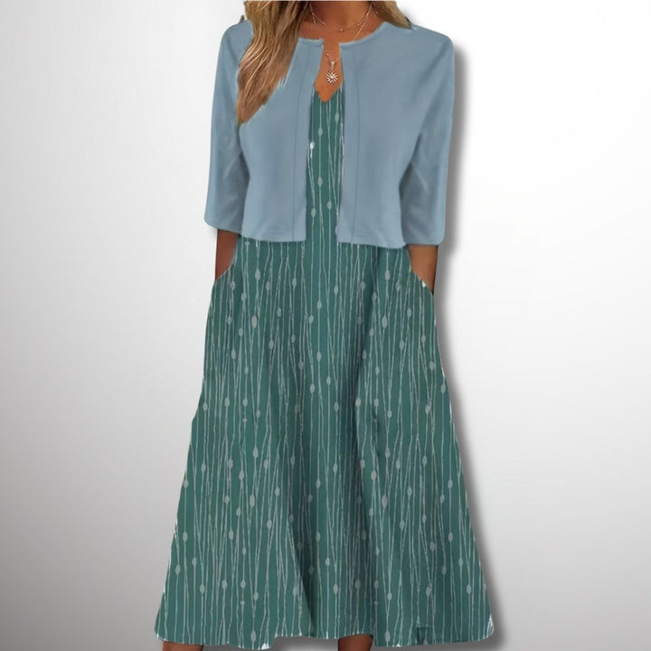 Levoire | Super Belle robe deux pièces pour femmes Turquoise