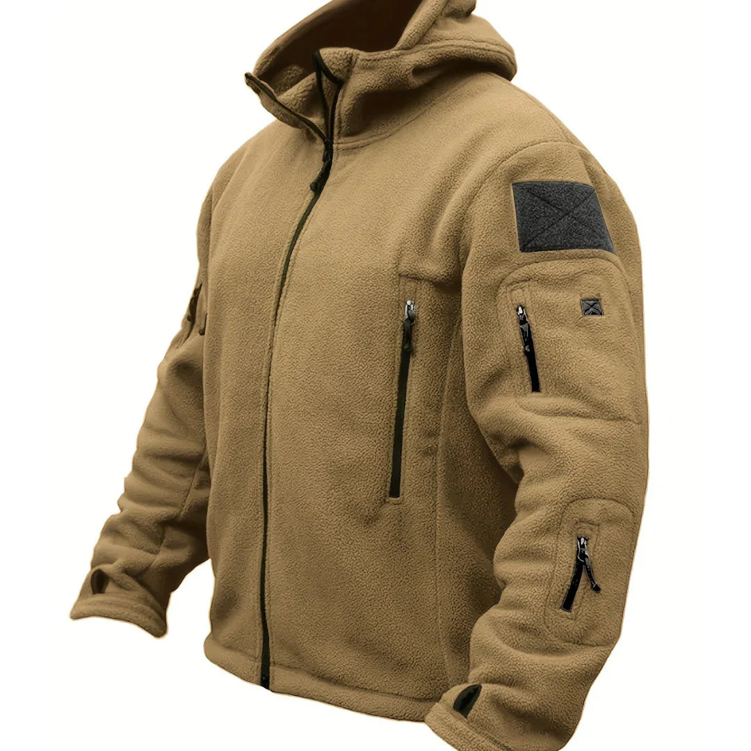 Levoire | Veste avec capuche zippée Braun