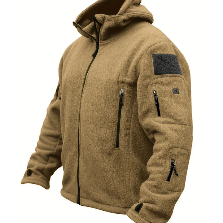 Levoire | Veste avec capuche zippée Braun