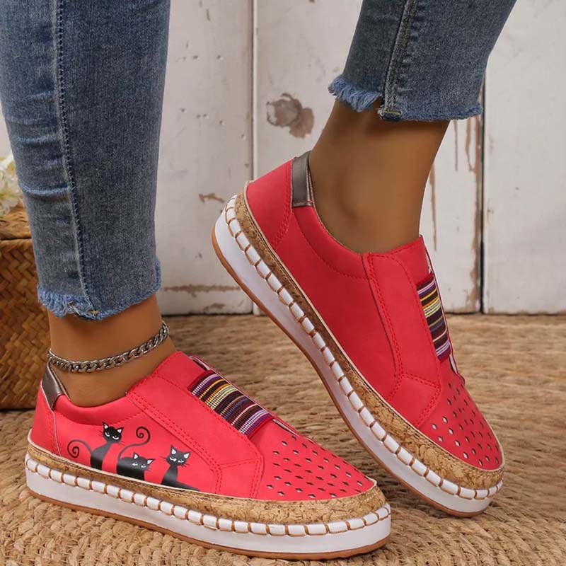 Levoire | Chaussures Avec Imprimé De Chats