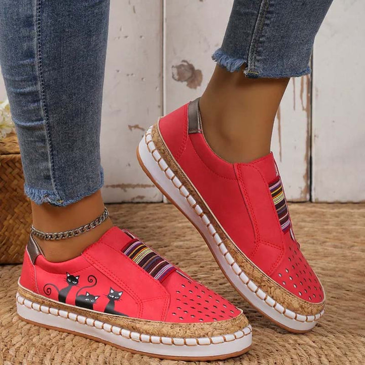 Levoire | Chaussures Avec Imprimé De Chats