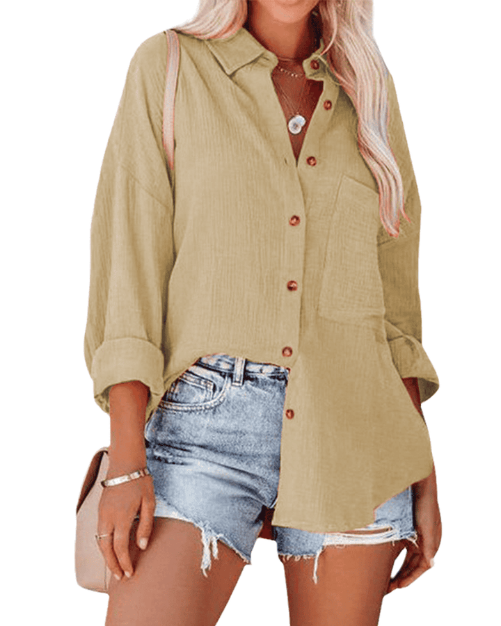 Levoire | Une Chemise Classique En De Nombreuses Couleurs Khaki