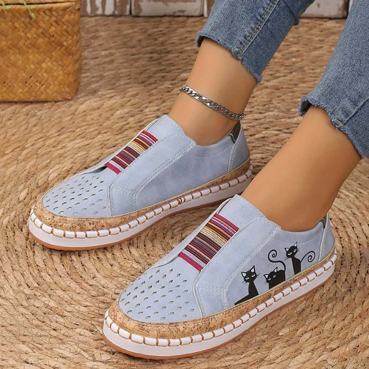 Levoire | Chaussures Avec Imprimé De Chats
