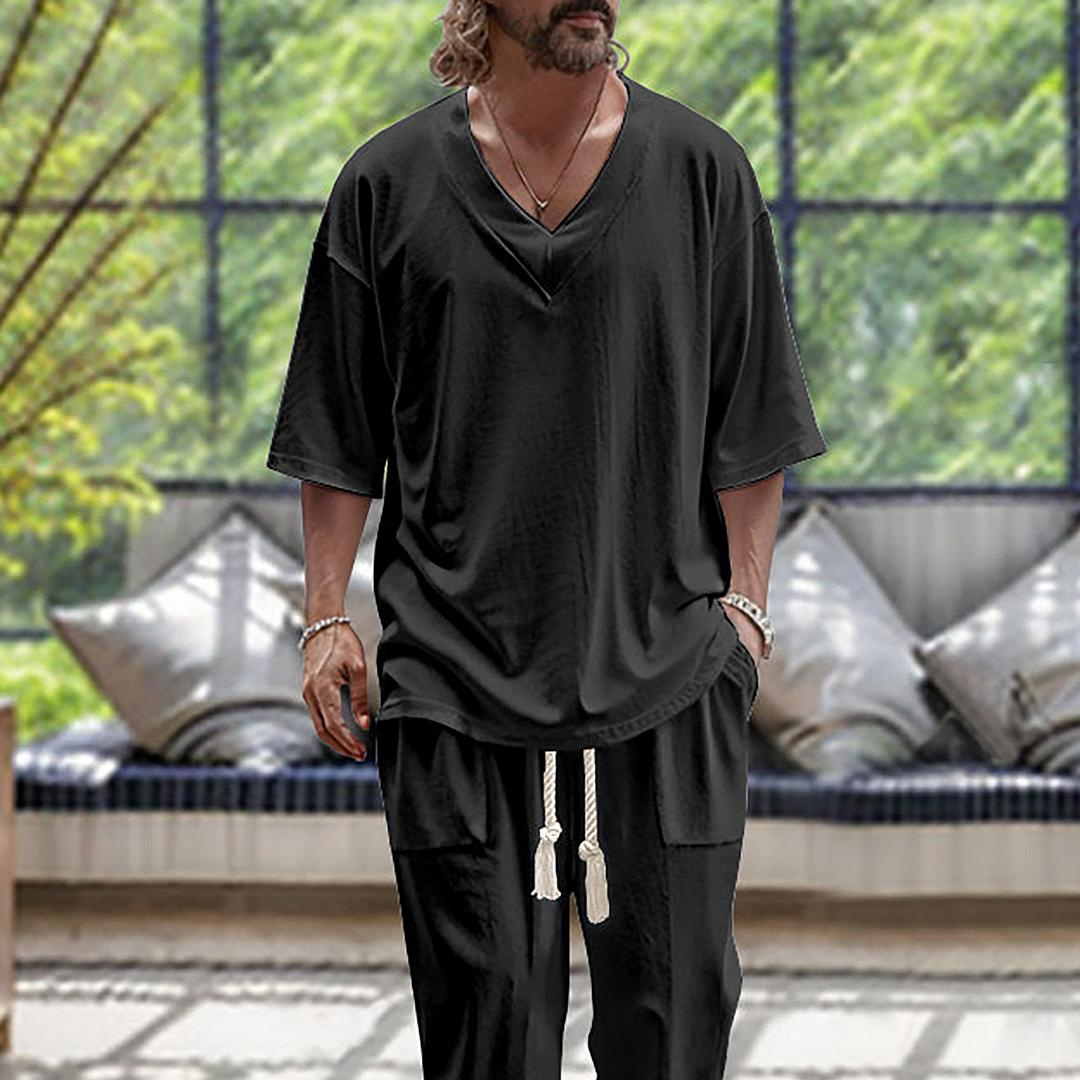 Levoire | Costume Élégant Chemise Pantalon Blanc S