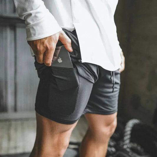 Levoire | 2 en 1 Shorts de sport pour hommes