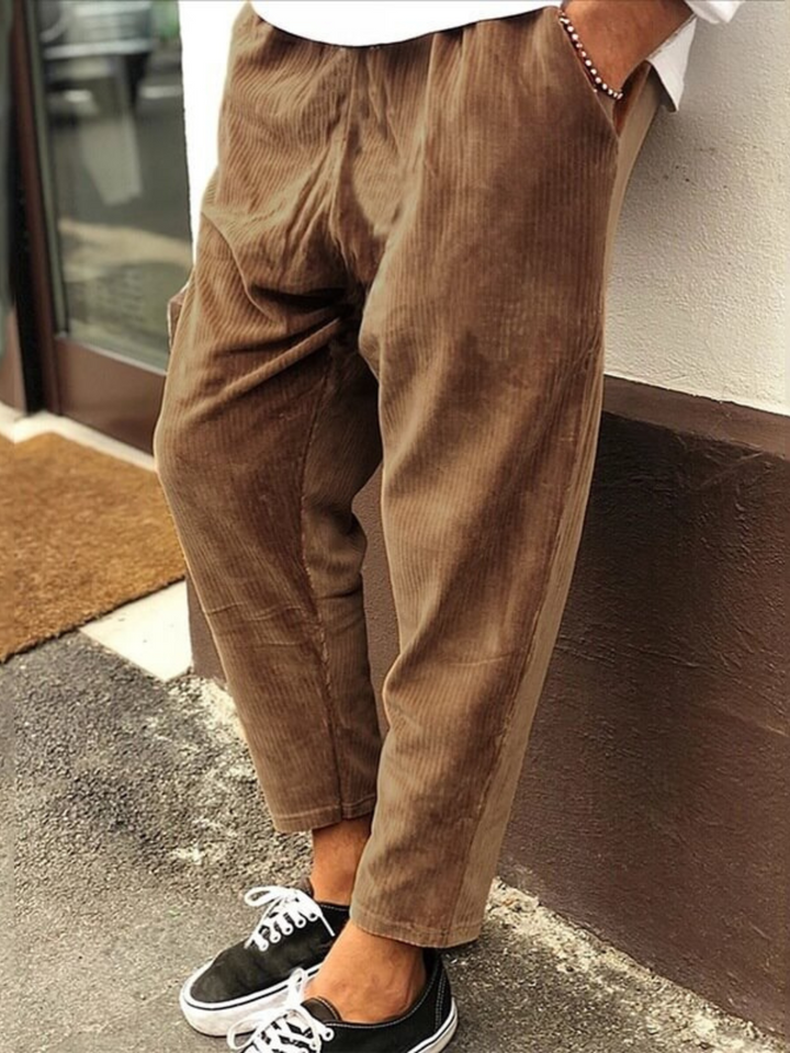 Levoire | Pantalons Amples Confortables Avec Poches Braun