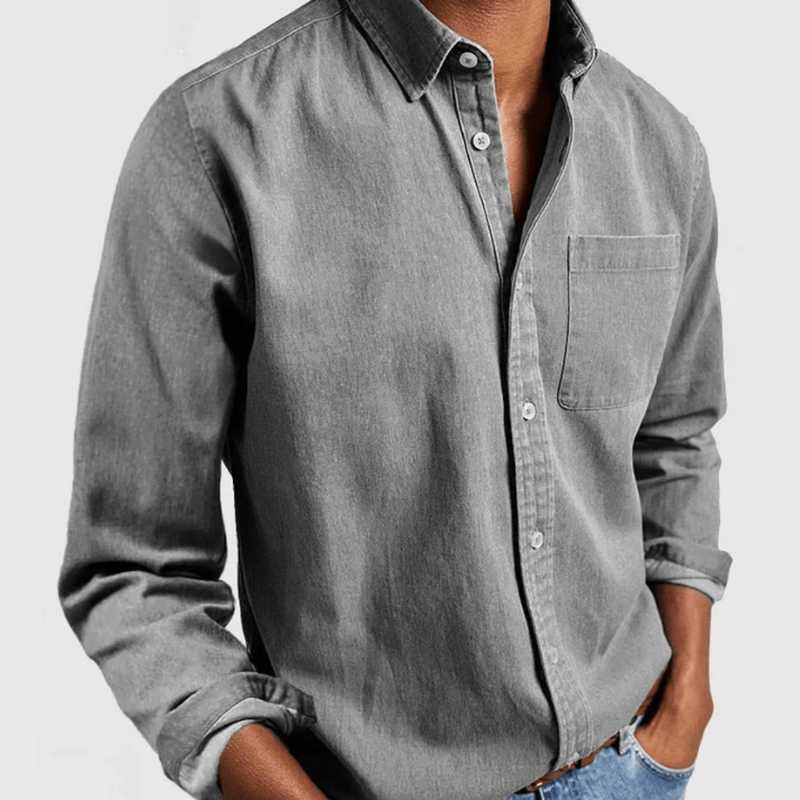 Levoire | Chemise D'Été Pour Homme À Manches Longues Gris