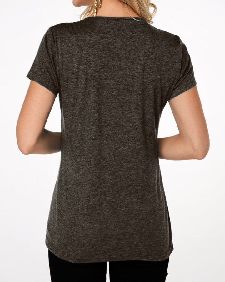 Levoire | Blouse Avec Boutons, Col Rond Et Manches Courtes