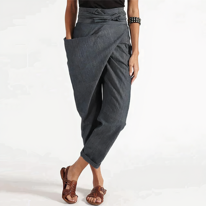 Levoire | Haute Taille Pantalon FR Femmes FR Le Style Tendance Gris