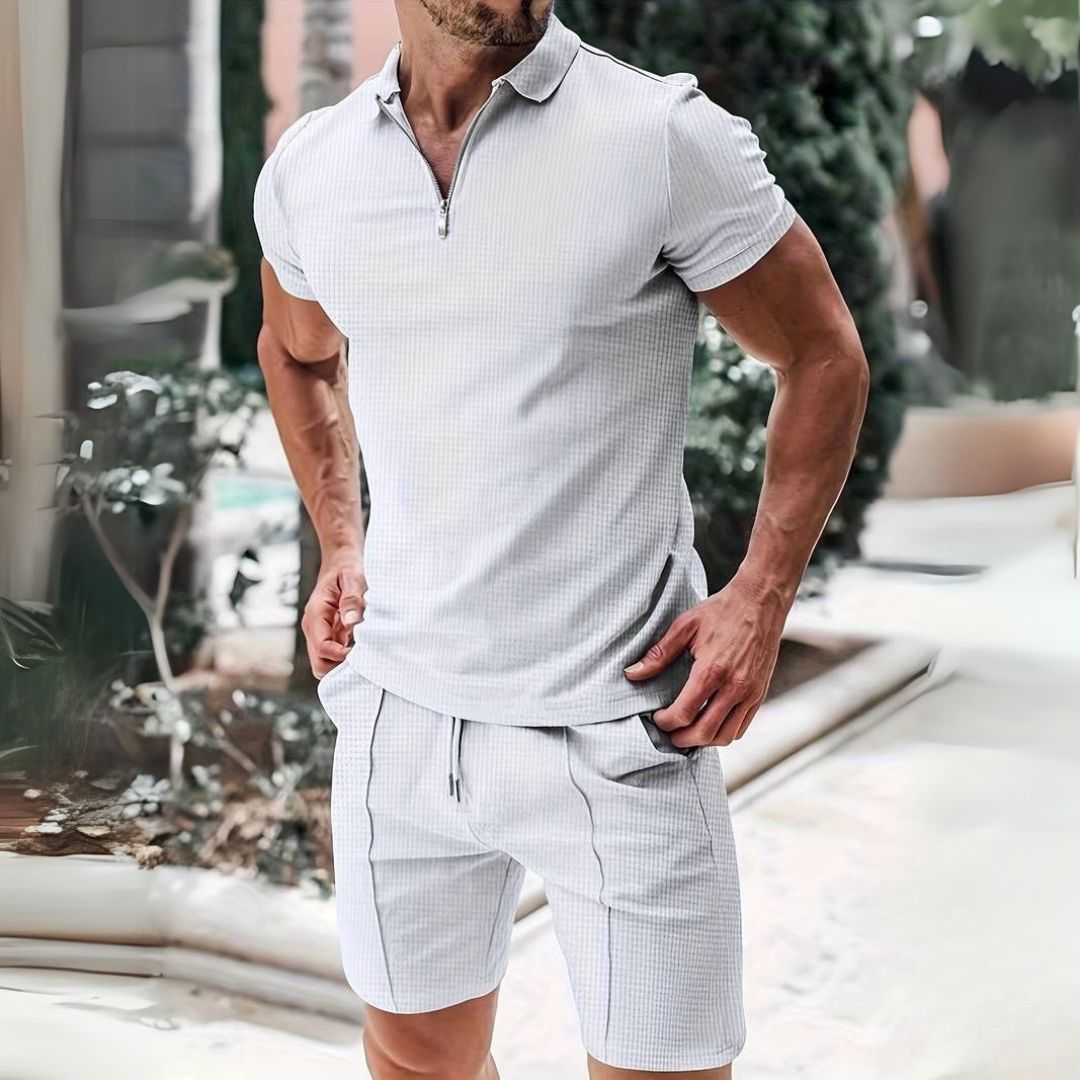 Levoire | Ensemble Été Débardeur Et Short Homme Blanc