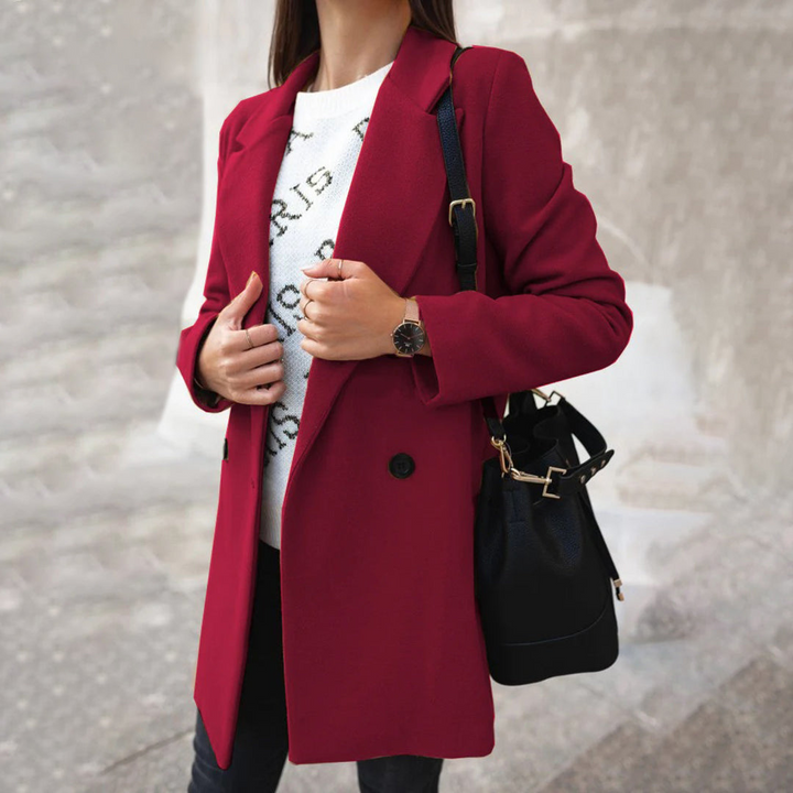 Levoire | Manteau Long Femmes Style Classique Rot