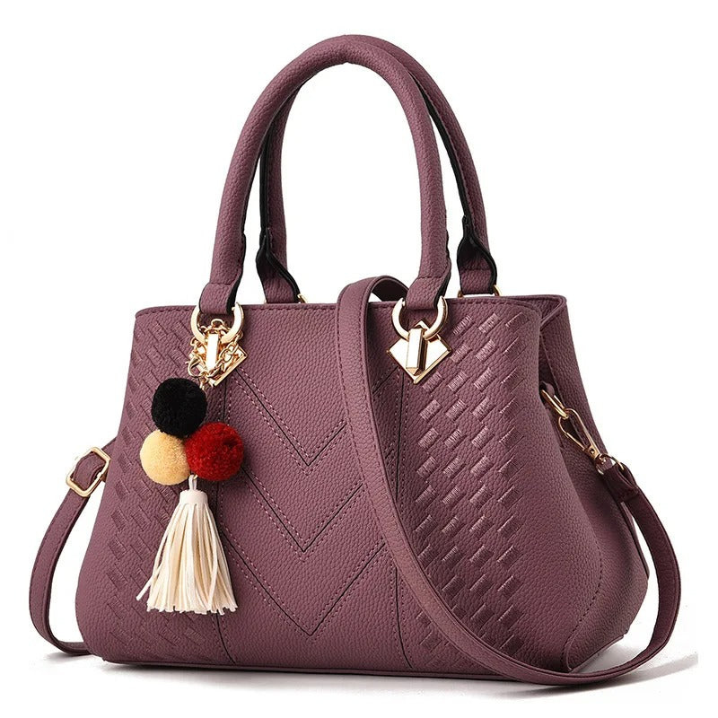 Levoire | Vin Tote Bag Pour Femmes Pourpre 28x12x19cm