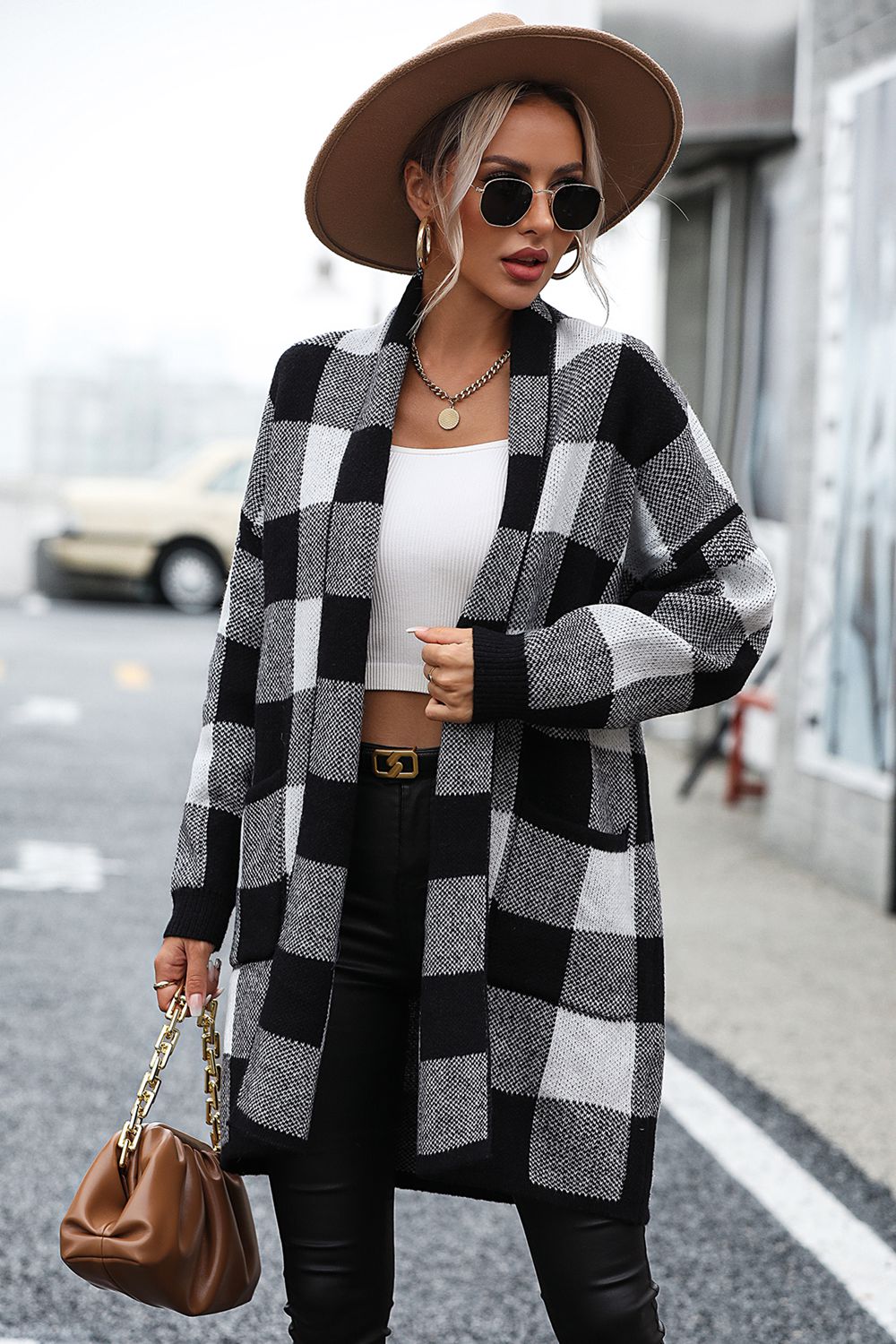 Levoire | Veste À Rayures En Tricot Avec Épaules Tombantes Et Poche De Sophie Noir