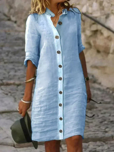 Levoire | Robe Chemise D'été Pour Femme - Mini