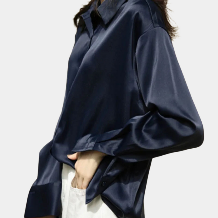 Levoire | Chemisier Élégant pour Femmes Blouse Classique Chic pour Femmes Noir