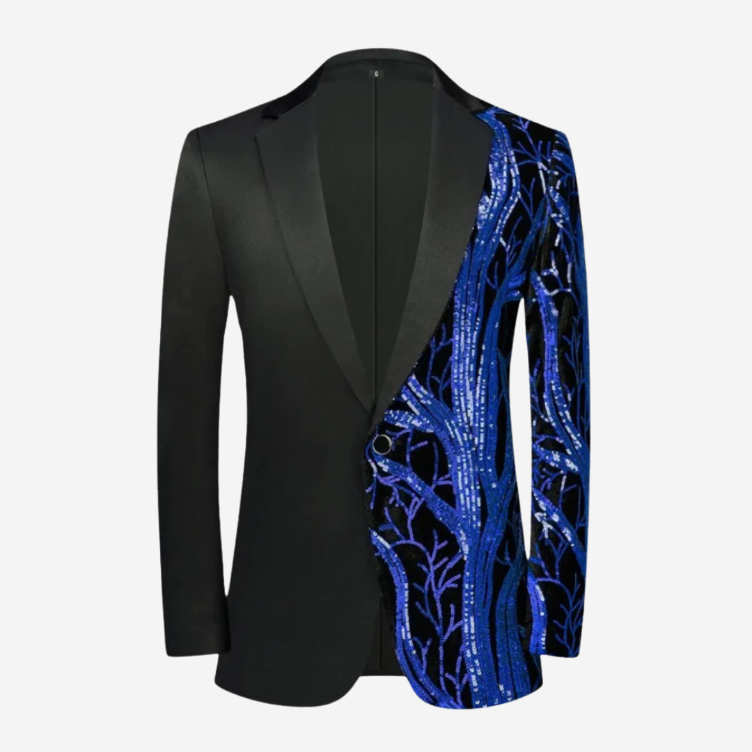 Levoire | Luxe Blazer Pailleté Bleu