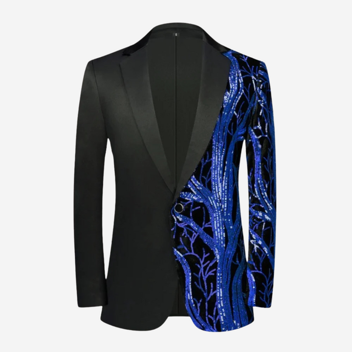 Levoire | Luxe Blazer Pailleté Bleu