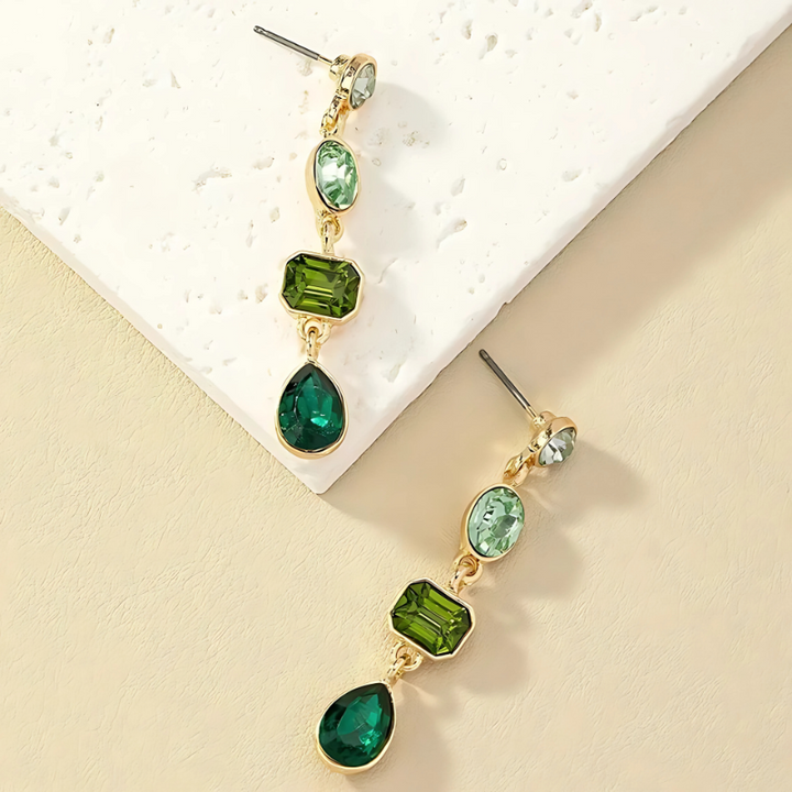 Levoire | Boucles D'Oreilles En Or Avec Des Pierres Vertes