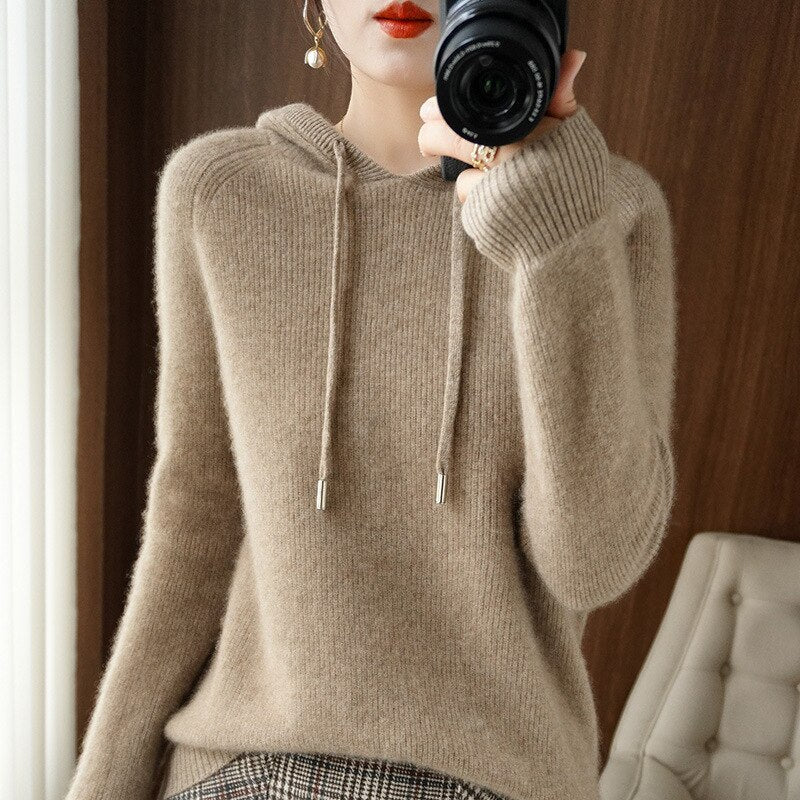 Levoire | Sweat à Capuche Chaud Pour Femme - Hiver Caramel