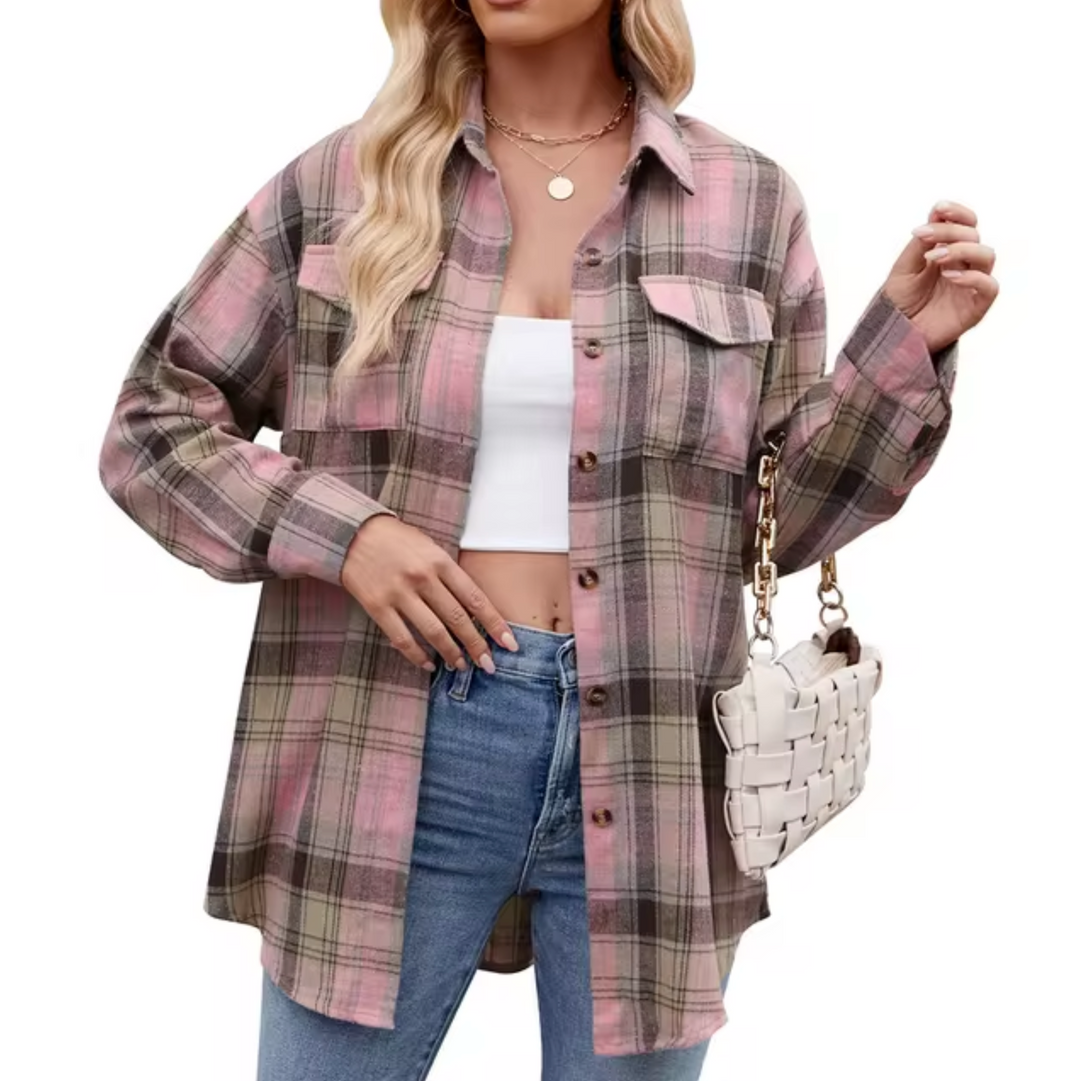 Levoire | Chemise À Manches Longues À Carreaux Rosa