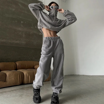 Levoire | Pull Avec Col Pour Femmes Chaud Gris