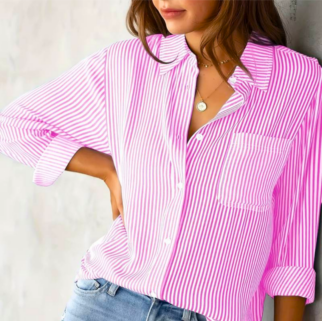 Levoire | Légantes Blouses Chemises FR Femmes Manches Longues Rosa