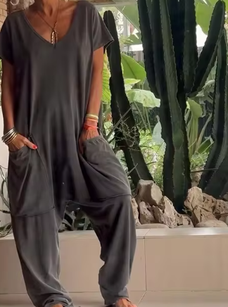 Levoire | Mode De Style Urbain Nouveaux Salopettes Ample Noir Gris