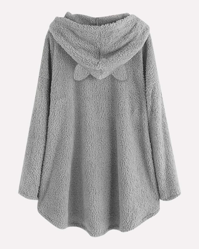 Levoire | Pull À Capuche Long Avec Capuche Et Design Unique D'Impression De Chat