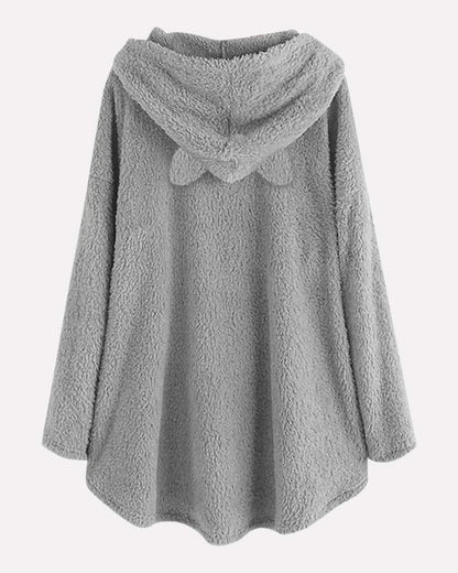 Levoire | Pull À Capuche Long Avec Capuche Et Design Unique D'Impression De Chat