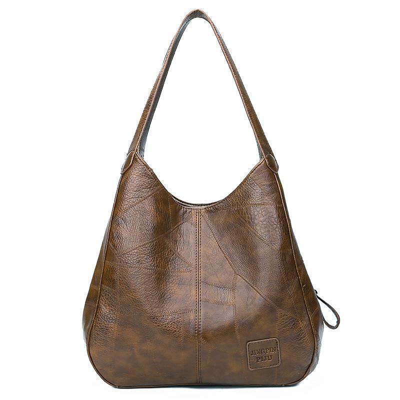 Levoire | Sac au style rétro avec un motif de vendange Café