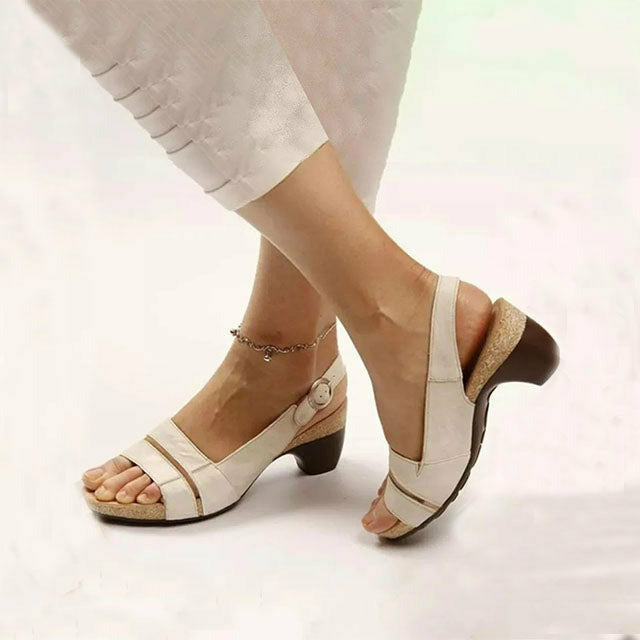 Levoire | À Talons Carrés Vintage Blanc
