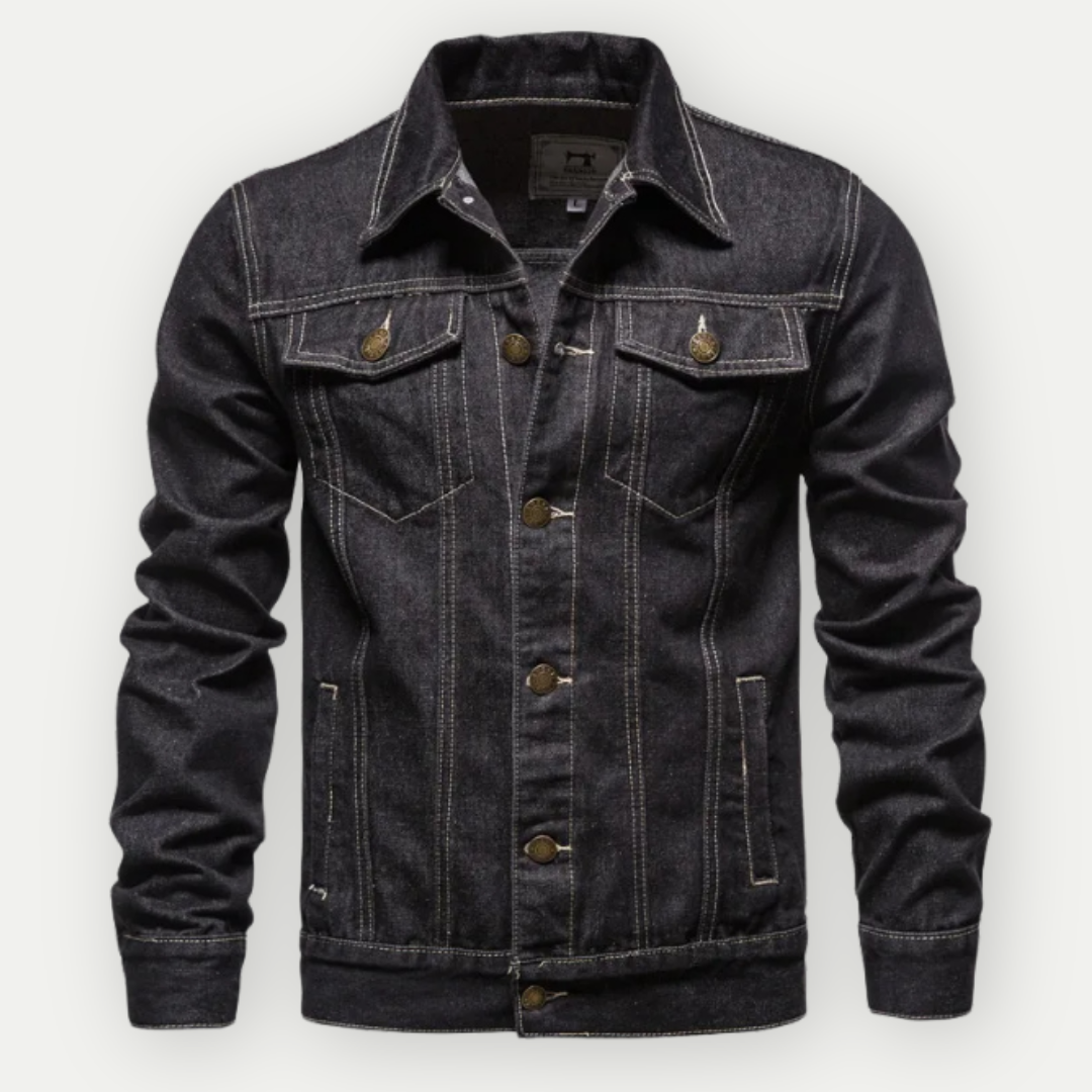Levoire | Veste En Denim Pour Homme Noir