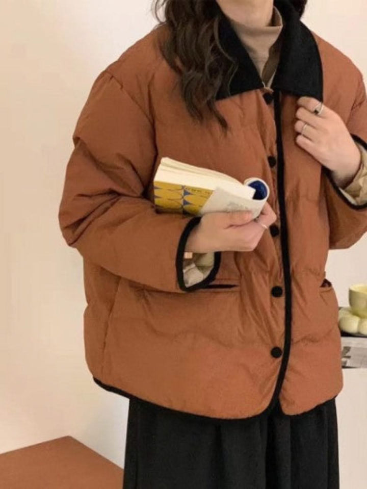 Levoire | Veste Courte En Duvet Pour Femmes Pour Le Style Et Le Confort Braun