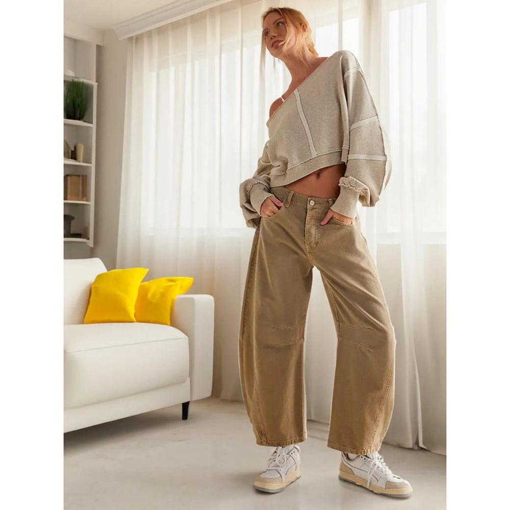 Levoire | Jeans Larges Tendance Élégants, Confortables Et Polyvalents Braun
