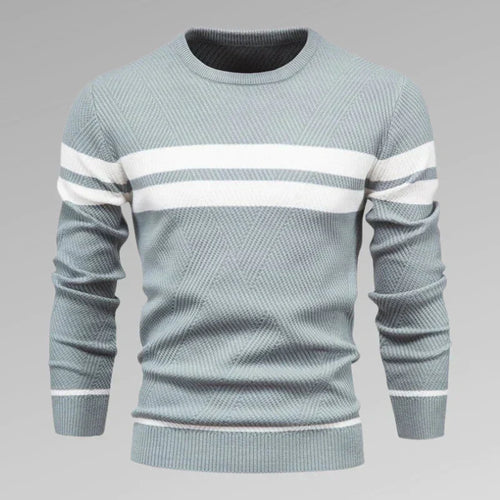Levoire | Pull Avec Deux Rayures Horizontales