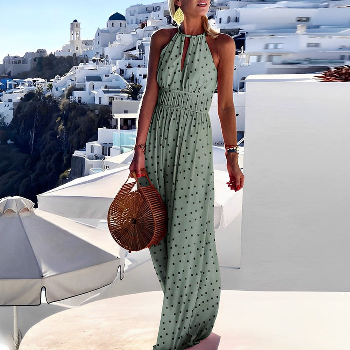 Levoire | Modern Robe D'Été À Manches Longues En Polyester Léger Légumes