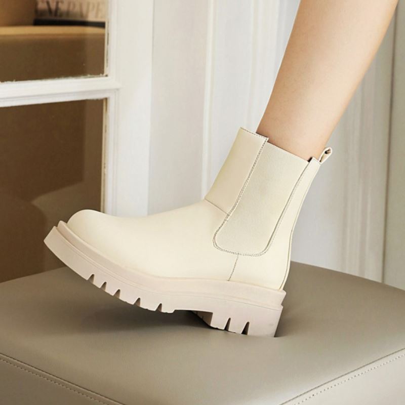 Levoire | Bottes À Plateforme Encombrantes Pour Femmes Beige2