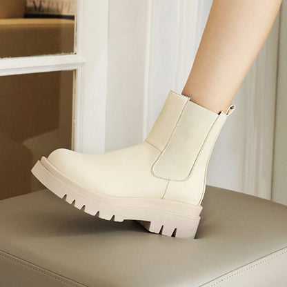 Levoire | Bottes À Plateforme Encombrantes Pour Femmes Beige2