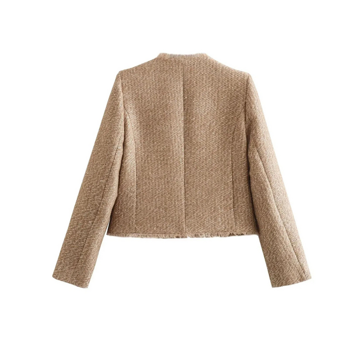 Levoire | Veste en duvet à manches longues avec boutons courte