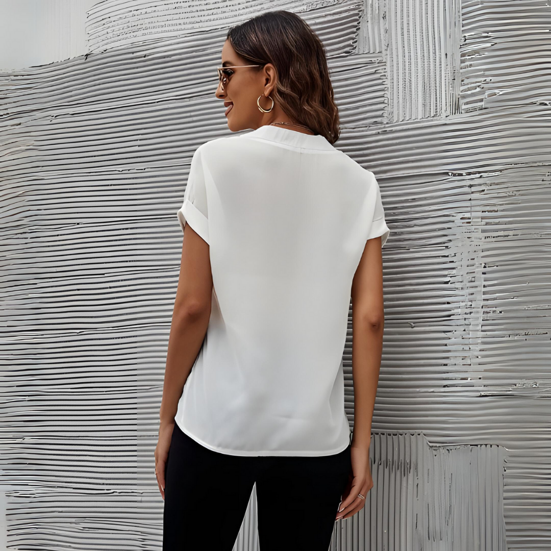 Levoire | Chemise À Manches Courtes Confortable V Col