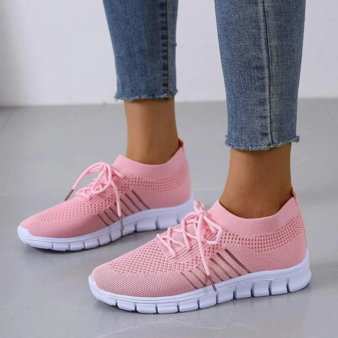 Levoire | Baskets Respirantes Et Élégantes Pour - Femmes - À Lacets Rose